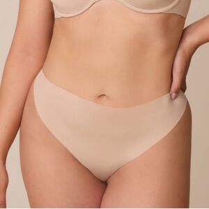 Harper Wilde No Show Thong Lot of 4 Pink NWT Size L